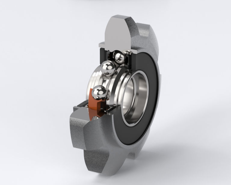 Integrated Bearing-Sprocket Assembly for Corn Combine Harvester